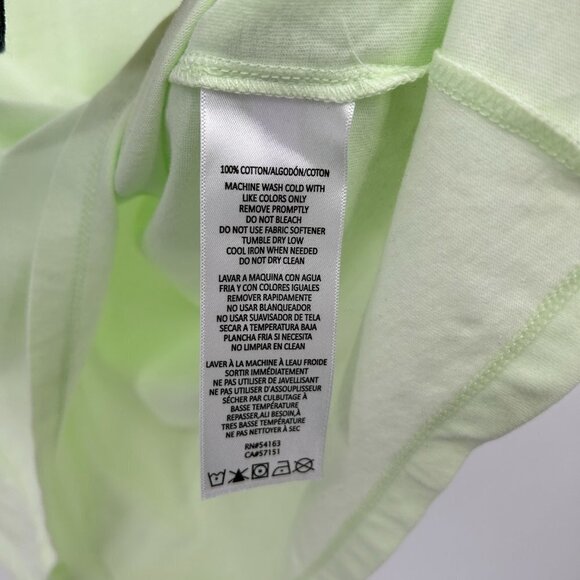 NWOT CALVIN KLEIN *Flawed* Neon Green Performance V-Neck Short Sleeve Shirt XL - Picture 6 of 6